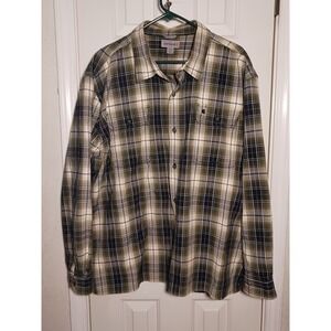 Carhartt Original Fit Hubbard Plaid Flannel Long Sleeve Button Up Men's Size XXL